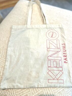 KENZO Parfums Paris Canvas Tote. Luxury. French. Beach. Shopping.